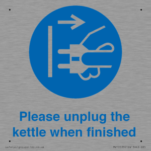 Please unplug the kettle when finished